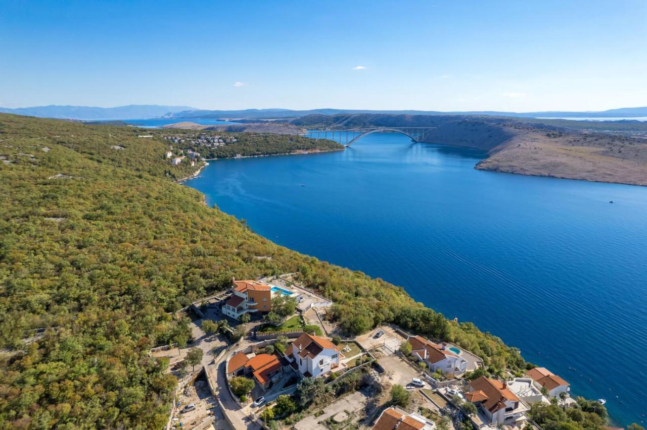 Luxury Villa Ostro With Pool & Krk Bridge View Kraljevica Exterior photo